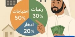 قاعدة 50/30/20: طريقة سهلة لتقسيم دخلك الشهري